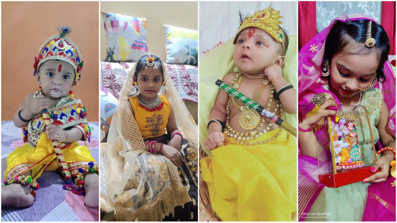 Krishna Janmashtami 2021 : कृष्ण जन्माष्टमी के अवसर पर सज रहीं है झांकी, बच्चे बन रहे राधा-कृष्ण