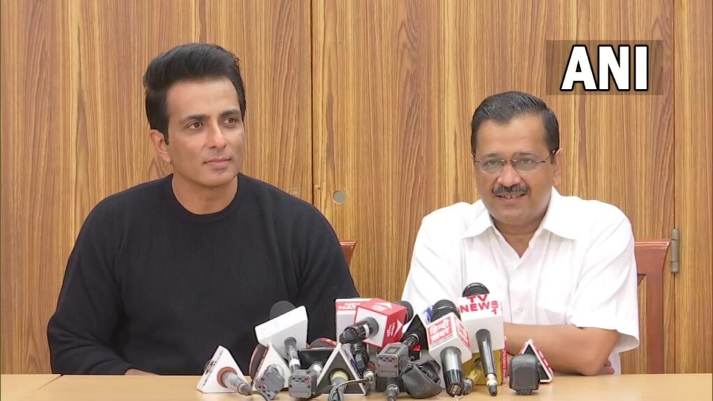 Sonu Sood And Arvind Kejriwal