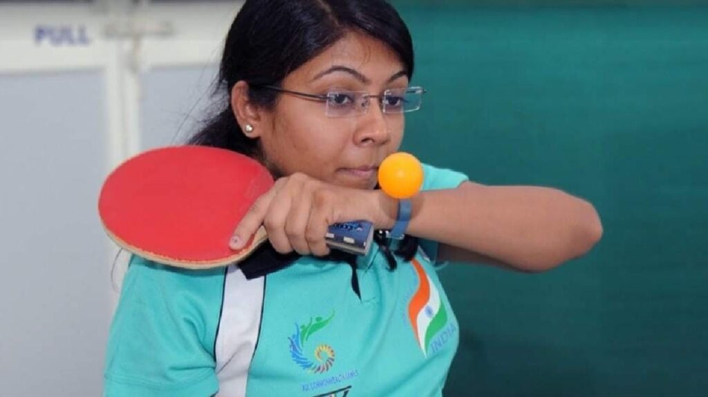 Table tennis player Bhavina